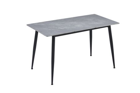 Обідній керамічний стіл TM-100 ребекка грей + чорний